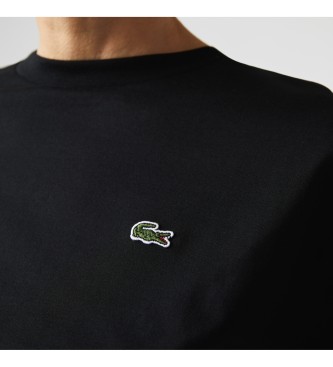 Lacoste Schwarzes T-Shirt mit Rundhalsausschnitt