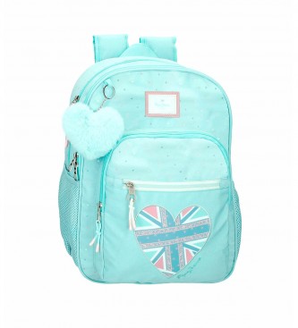 Pepe Jeans Pepe Jeans Nerea schoolrugzak twee compartimenten turquoise