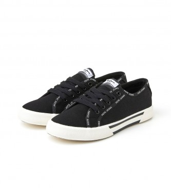 Pepe Jeans Sapatilhas Brady Rib Canvas preto