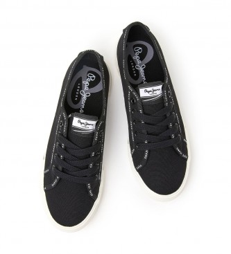 Pepe Jeans Sapatilhas Brady Rib Canvas preto