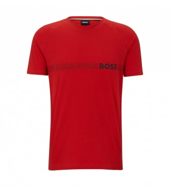 BOSS Camiseta RN Slim Fit rojo