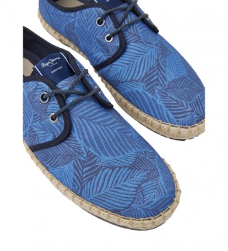 Pepe Jeans Pantofole blu Blucher Tourist Tropic