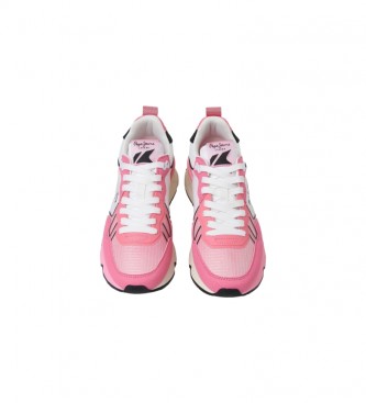 Pepe Jeans Brit Pro Neon Combination Sneakers Rose