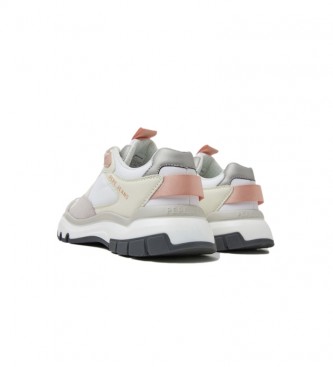 Pepe Jeans Sapatilhas Banksy Plain Combined Leather Sneakers brancas