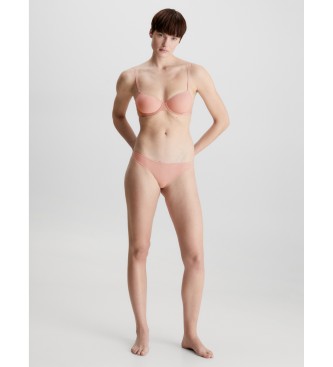 Calvin Klein Perizoma Marquisette trasparente nudo