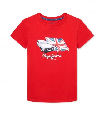 Pepe Jeans T-shirt Troy rouge