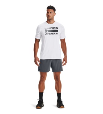 Under Armour UA Team Issue Wordmark Kortrmet T-shirt Hvid
