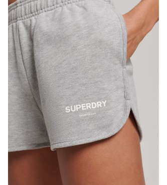 Superdry Pantaloncini sportivi della tuta grigi Core