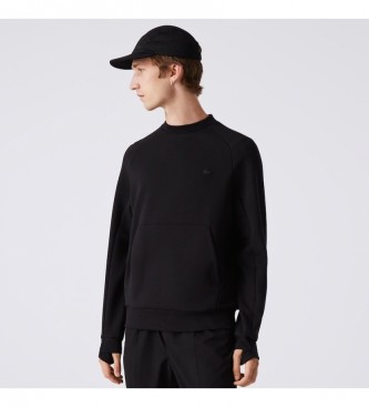 Lacoste Camisola com bolso canguru preto