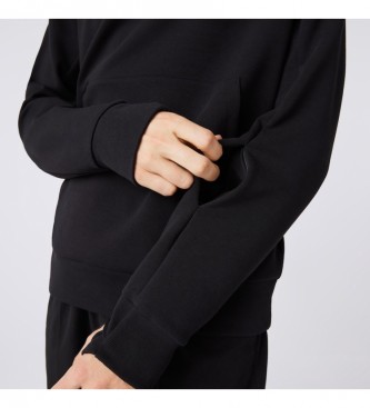 Lacoste Camisola com bolso canguru preto