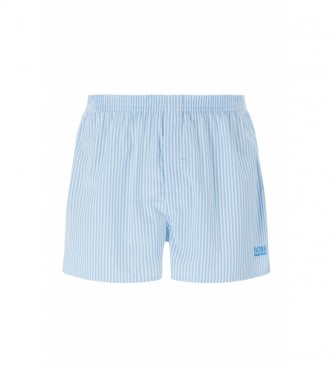 BOSS Pack of 2 blue poplin pyjama shorts NOS