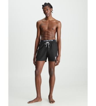 Calvin Klein Costume da bagno corto nero Intense Power con doppia cintura
