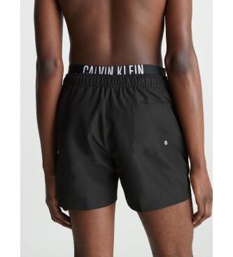 Calvin Klein Fato de banho curto de cintura dupla preto