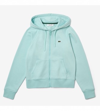Lacoste Blue eco-friendly fleece sweatshirt