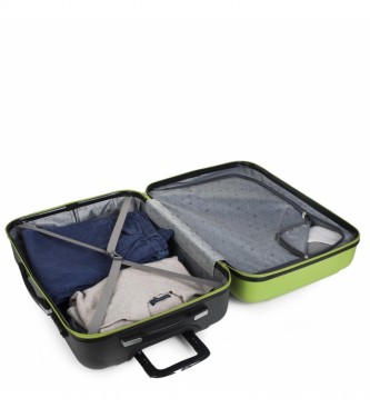 ITACA Saco de Viagem Grande XL Caixa Rgida de 4 Rodas 71170 pistachio, antracite -75x50x30cm