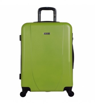 ITACA Saco de Viagem Grande XL Caixa Rgida de 4 Rodas 71170 pistachio, antracite -75x50x30cm
