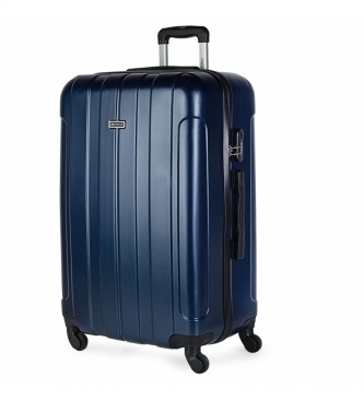 ITACA Large suitcase XL Rigid 4 Wheel Marine - 73x48x28cm