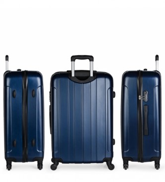 ITACA Large suitcase XL Rigid 4 Wheel Marine - 73x48x28cm