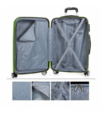 ITACA Caixa de viagem Pistachio 4 rodas T71660 -61x44x26cm