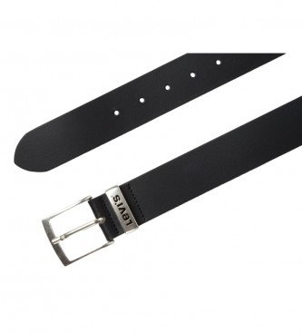 Levi's Ashland, Ceinture cuir noir Homme