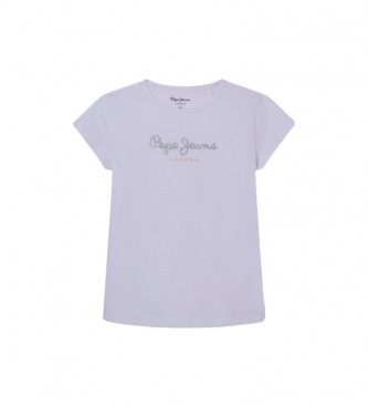 Pepe Jeans Hana Glitzer-T-Shirt S/S N wei