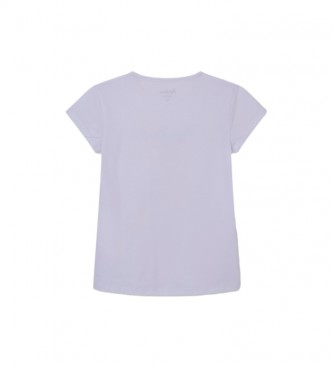 Pepe Jeans T-shirt Hana Glitter S/S N branca