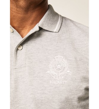 Hackett London Polo grigia con logo