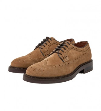 Hackett London Pala Vega brown leather shoes