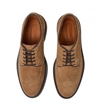 Hackett London Pala Vega chaussures en cuir marron