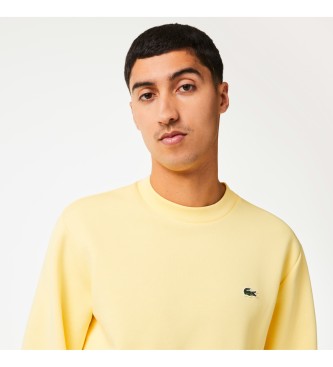 Lacoste Sweatshirt en coton bross jaune