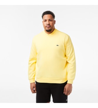 Lacoste Sweatshirt i brstet bomuld gul