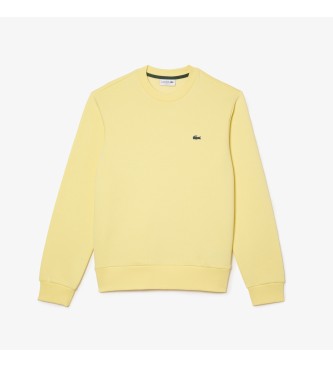 Lacoste Sweatshirt aus gebrsteter Baumwolle gelb