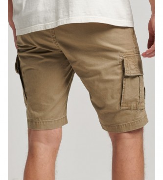 Superdry Organic cotton cargo shorts Core brown