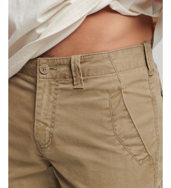 Superdry Organic cotton cargo shorts Core brown