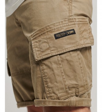 Superdry Organic cotton cargo shorts Core brown