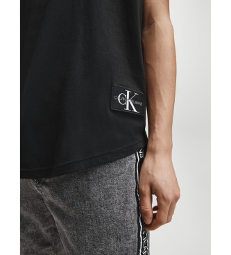 Calvin Klein Jeans T-shirt i kologisk bomuld Insignia sort