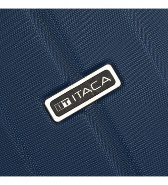 ITACA 4 Verrijdbare Harde Reistassenset 55/64/73 cm blauw