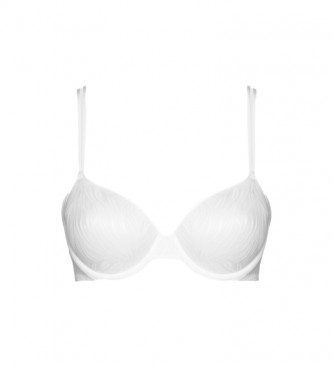 Calvin Klein Soutien-gorge invisible Demi Sheer Marquisette blanc