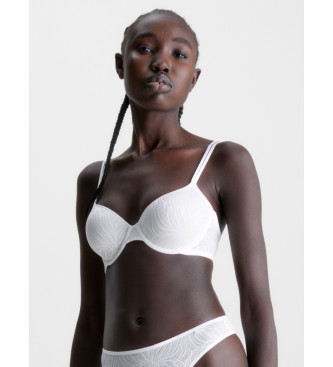 Calvin Klein Soutien-gorge invisible Demi Sheer Marquisette blanc