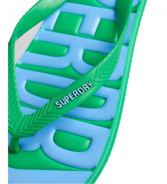 Superdry Green vegan flip flops