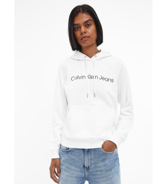 Calvin Klein Jeans Mikina z logotipom bela