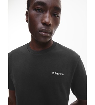 Calvin Klein T-shirt nera in cotone biologico