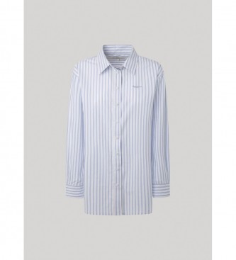 Pepe Jeans Camisa Lenny azul, blanco