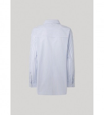 Pepe Jeans Chemise Lenny bleu, blanc