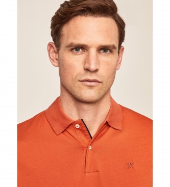 Hackett London Oranžna bombažna polo majica