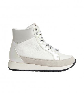 Pepe Jeans Dean Moll Leather Sneakers white