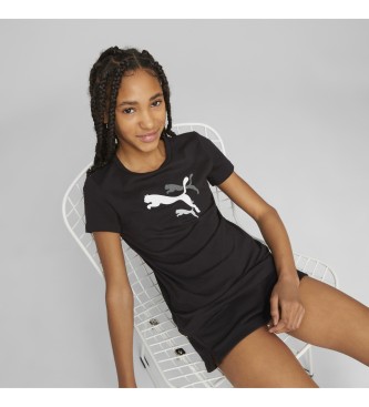 Puma T-shirt grafisch & shortset G zwart