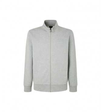 Hackett Sudadera Essential cremallera gris