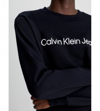 Calvin Klein Logotipo da camisola preta