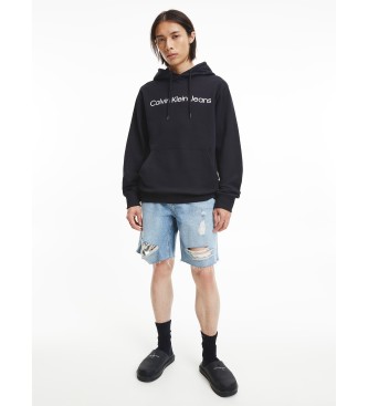 Calvin Klein Sweatshirt  capuche Logo noir